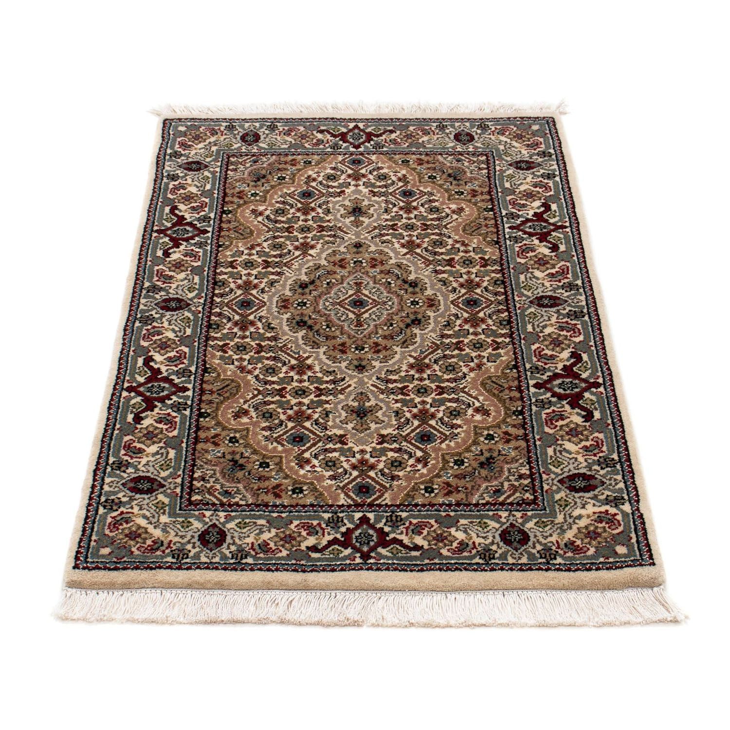 Tapis persan - Tabriz - 90 x 60 cm - marron clair
