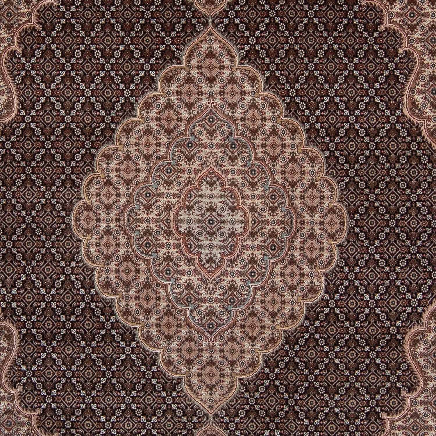Tapis persan - Tabriz - 298 x 198 cm - bleu foncé