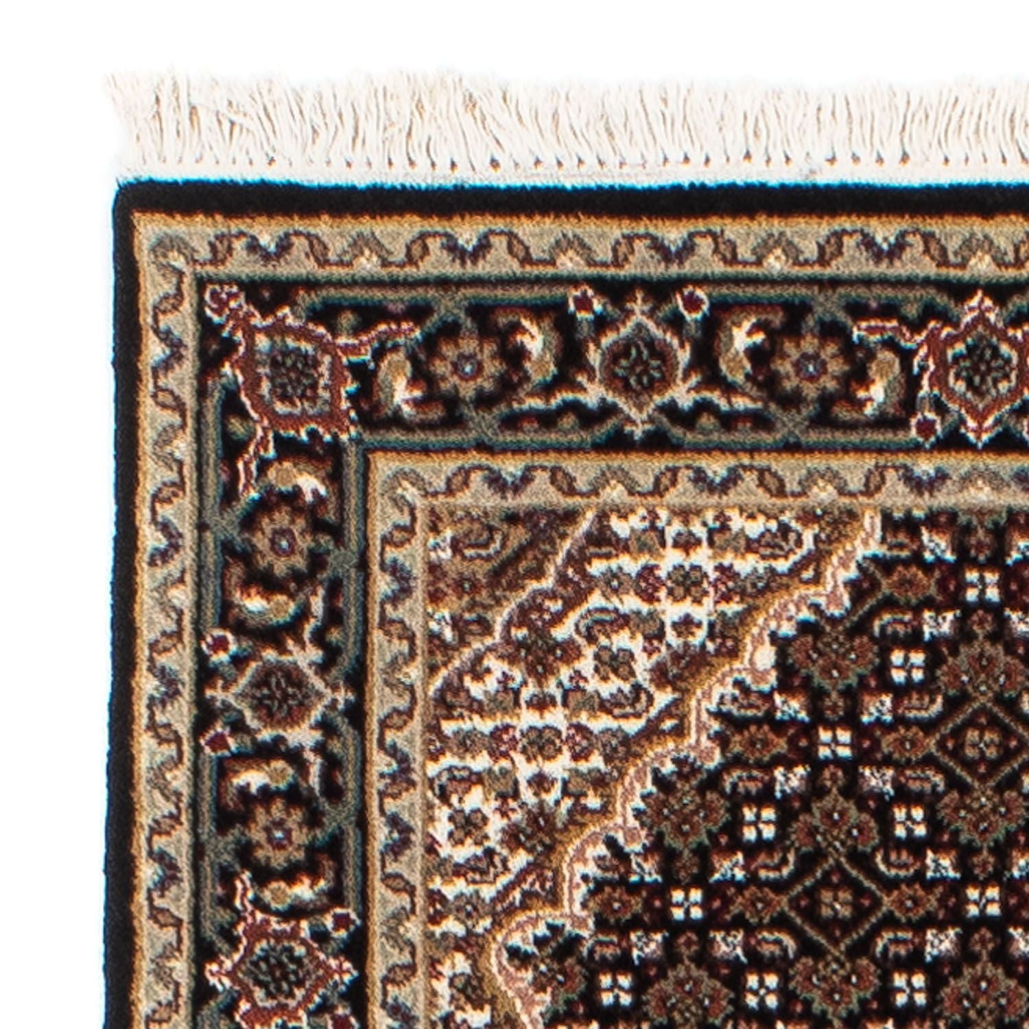 Tapis de couloir Tapis persan - Tabriz - 196 x 73 cm - bleu foncé