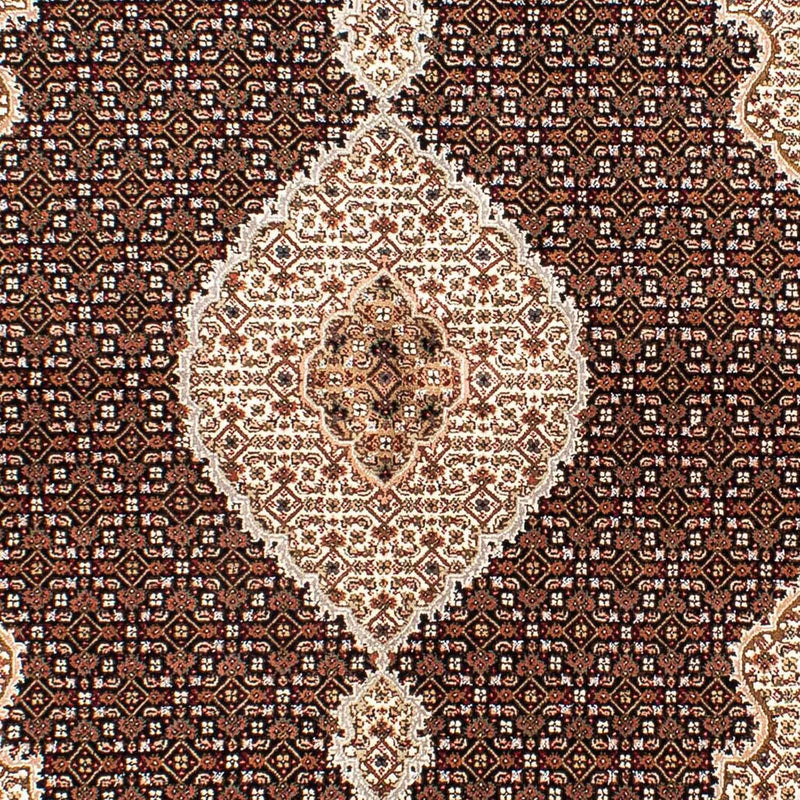 Tapis persan - Tabriz - 238 x 166 cm - bleu foncé