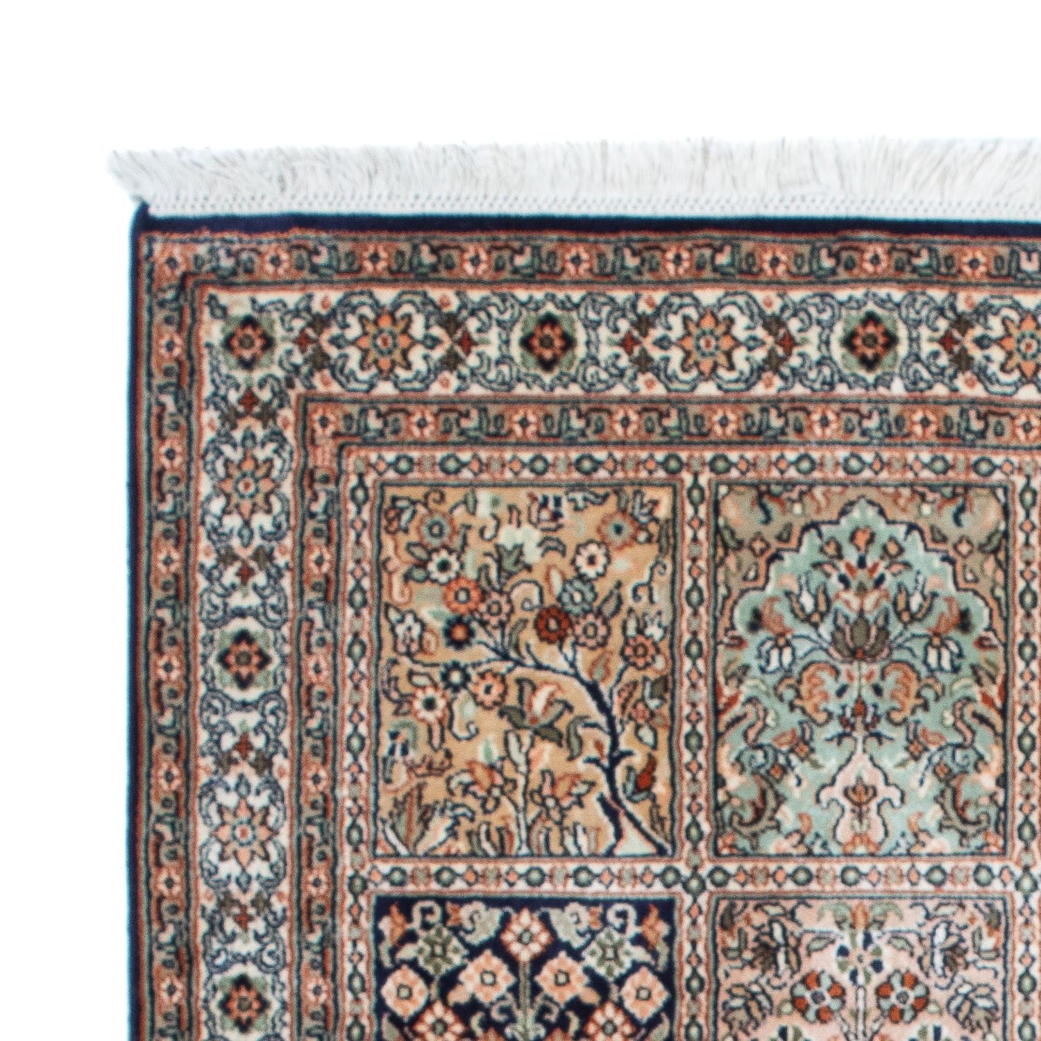 Tapis en soie - Soie du Cachemire - 152 x 94 cm - multicolore