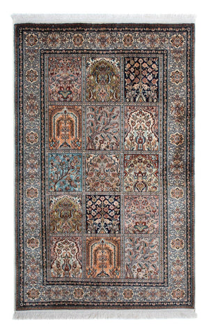 Tapis en soie - Soie du Cachemire - 152 x 96 cm - multicolore