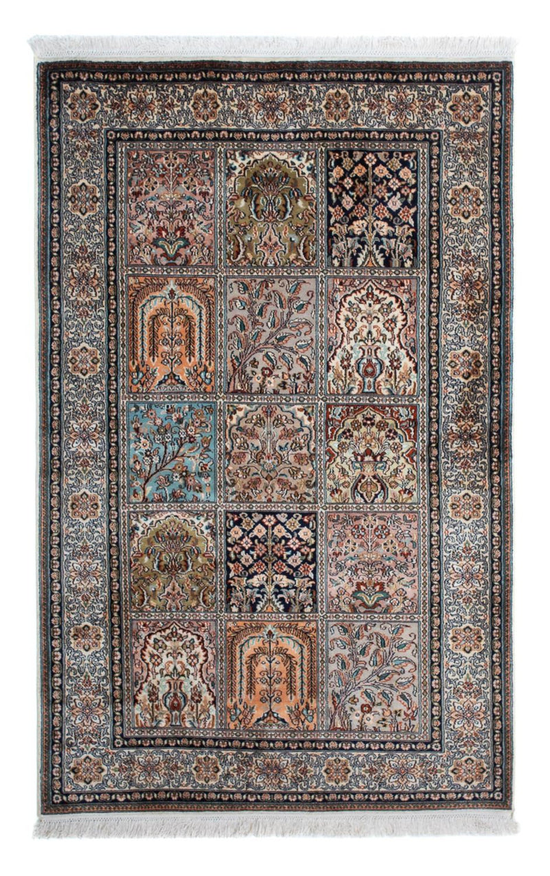 Tapis en soie - Soie du Cachemire - 152 x 96 cm - multicolore