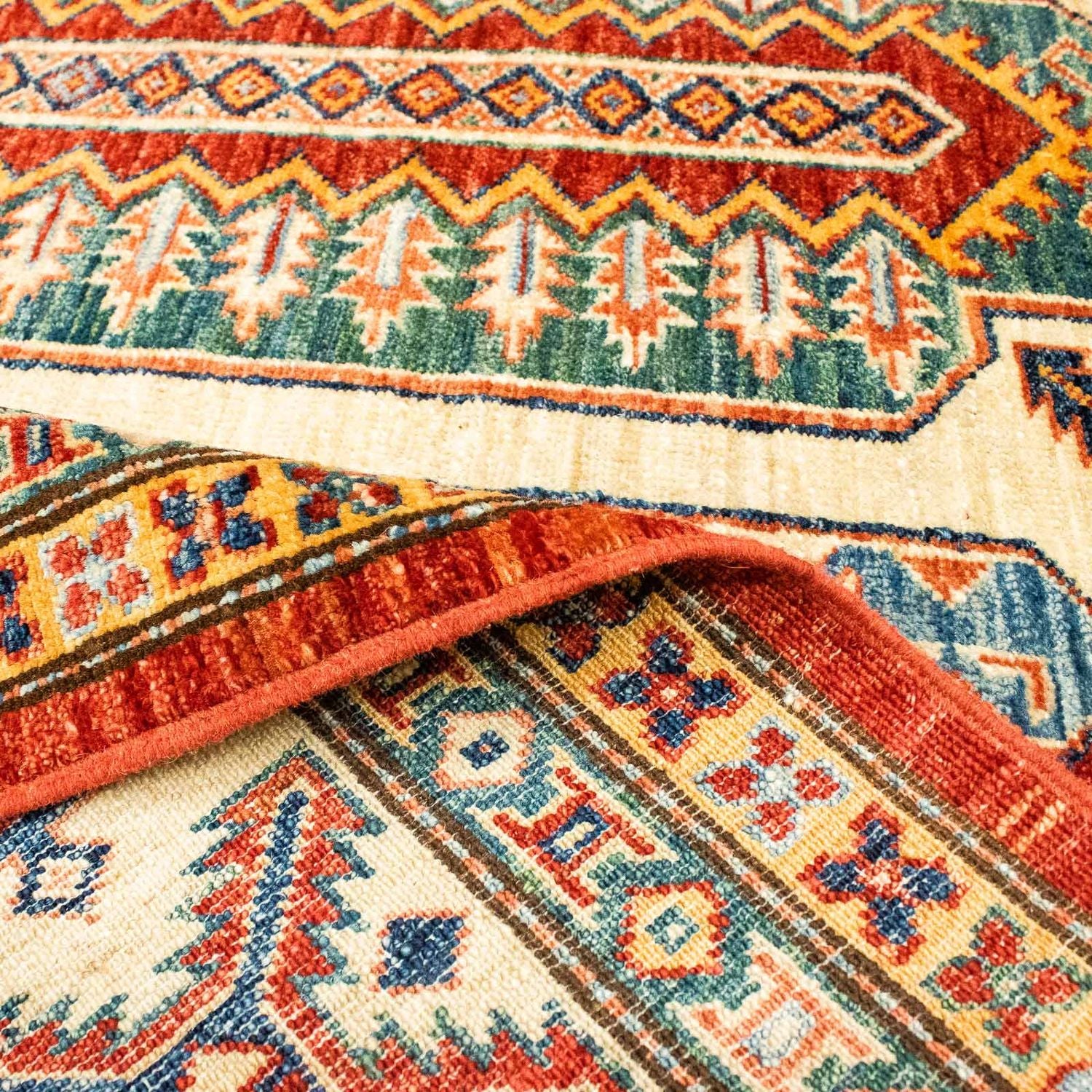 Tapis Ziegler - Kazak - 261 x 184 cm - rouge foncé