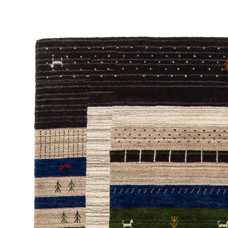 Tapis Gabbeh - Loribaft Persan - 202 x 142 cm - multicolore