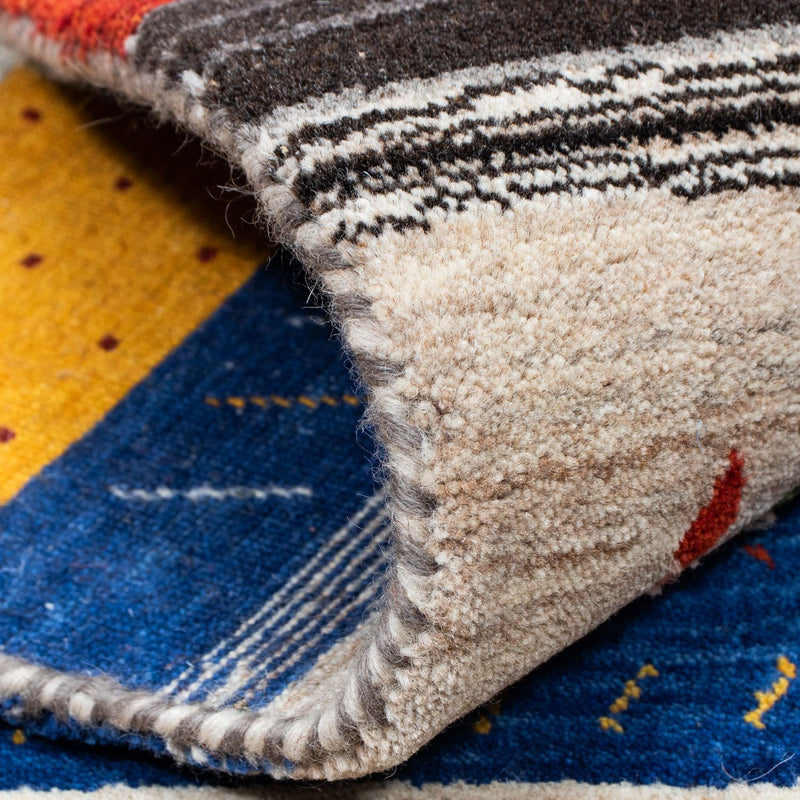 Tapis Gabbeh - Loribaft Persan - 202 x 142 cm - multicolore