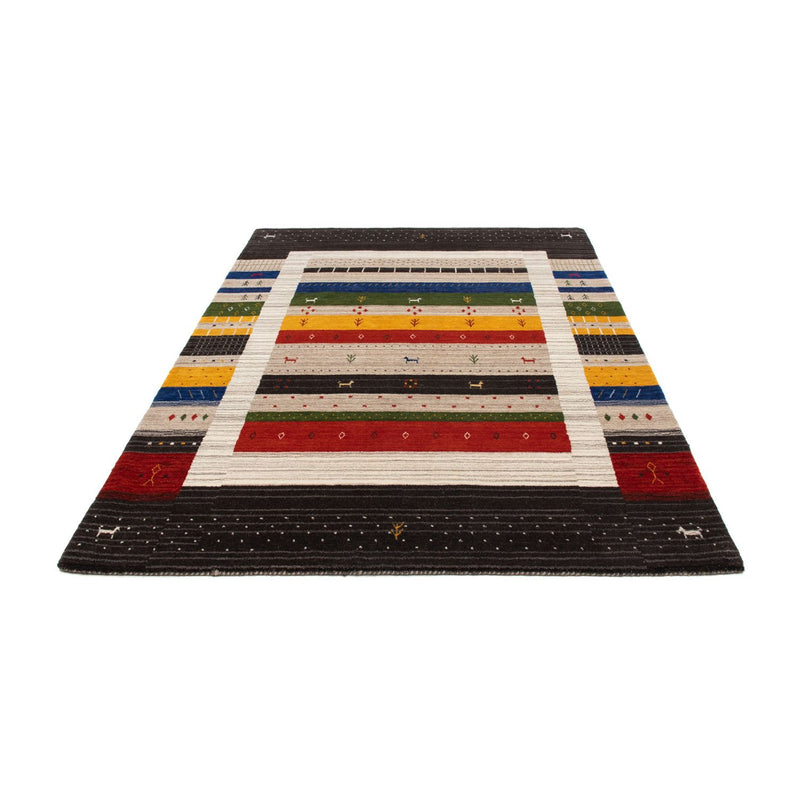 Tapis Gabbeh - Loribaft Persan - 202 x 142 cm - multicolore