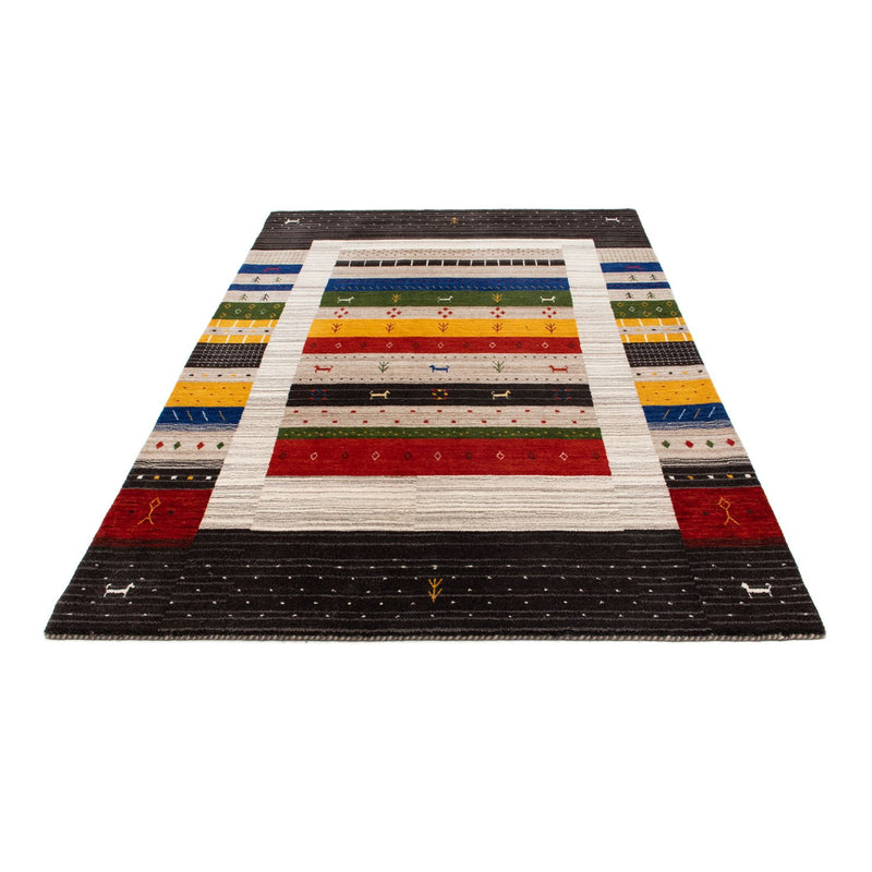 Tapis Gabbeh - Loribaft Persan - 200 x 140 cm - multicolore