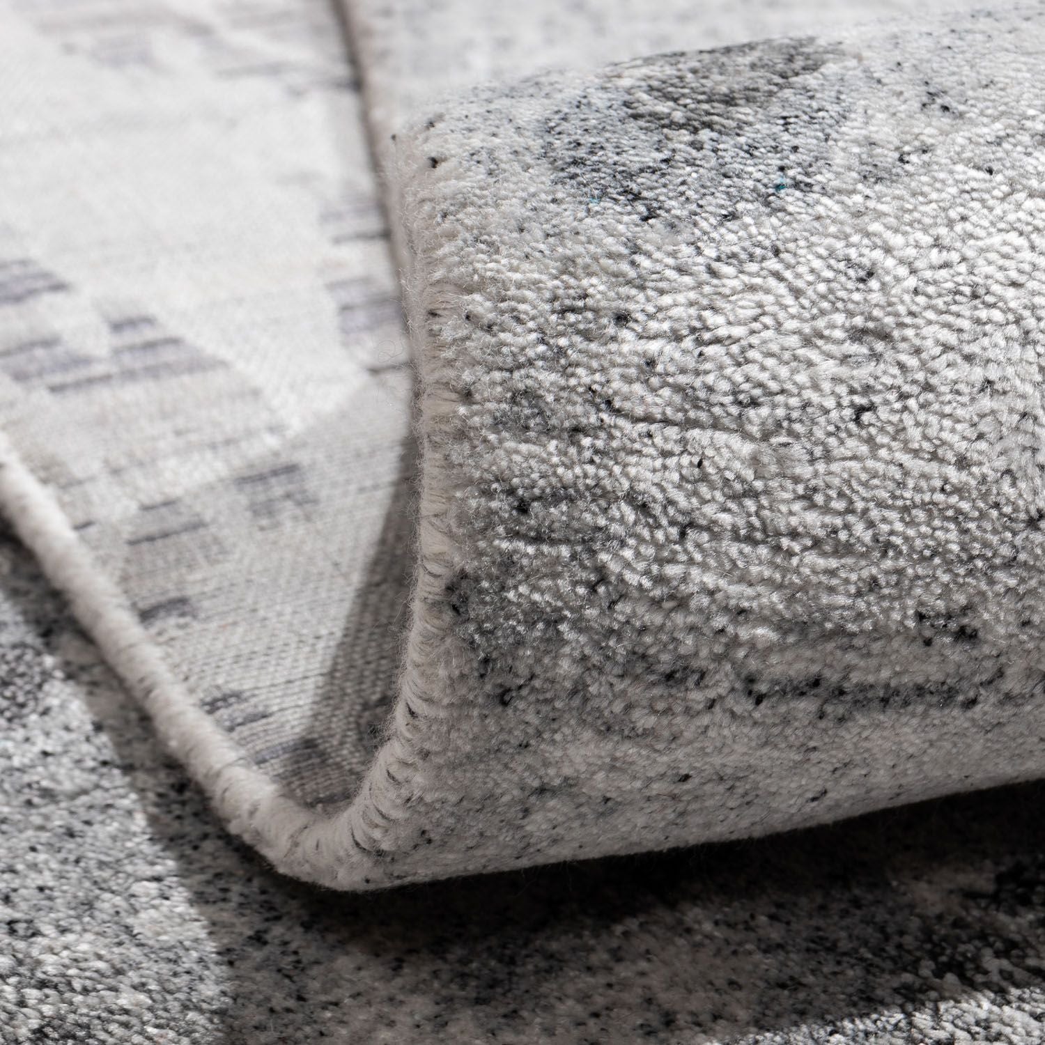 Tapis design - 300 x 200 cm - argent