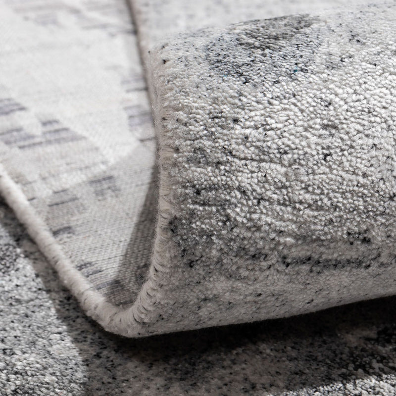 Tapis design - 300 x 200 cm - argent