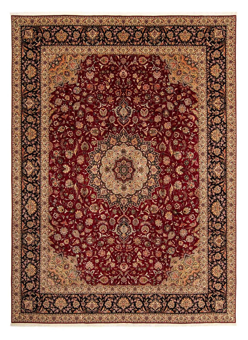 Tapis persan - Tabriz - Royal - 393 x 298 cm - rouge foncé