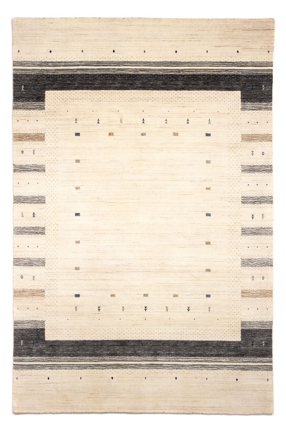 Gabbeh Teppich - Loribaft Indus 303 x 201 cm - beige