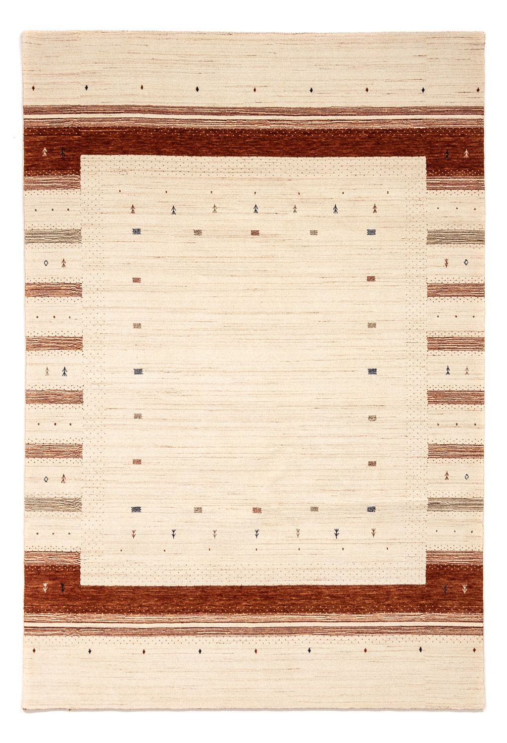 Tapis Gabbeh - Loribaft Persan - 304 x 206 cm - beige
