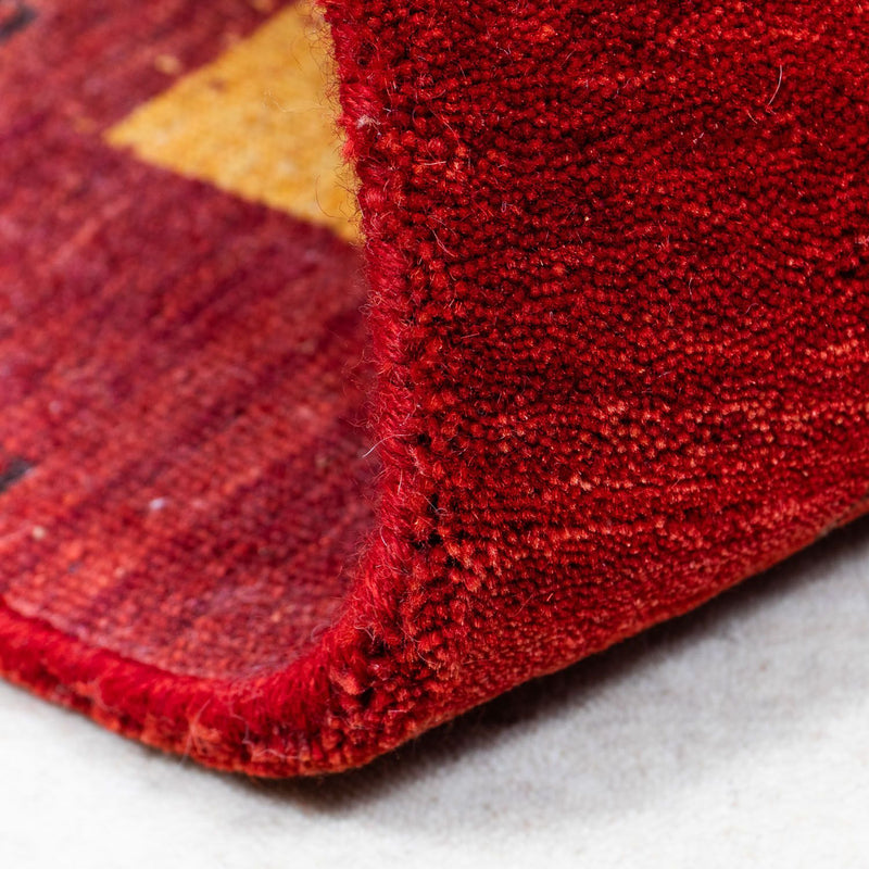 Tapis Gabbeh - Loribaft Persan - 205 x 142 cm - marron foncé