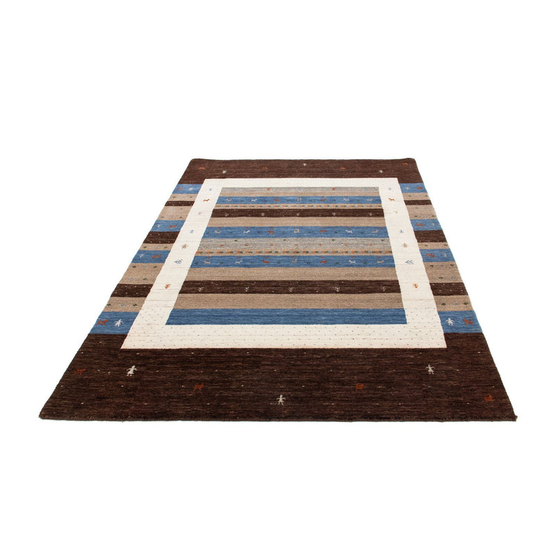 Tapis Gabbeh - Loribaft Persan - 204 x 142 cm - bleu foncé