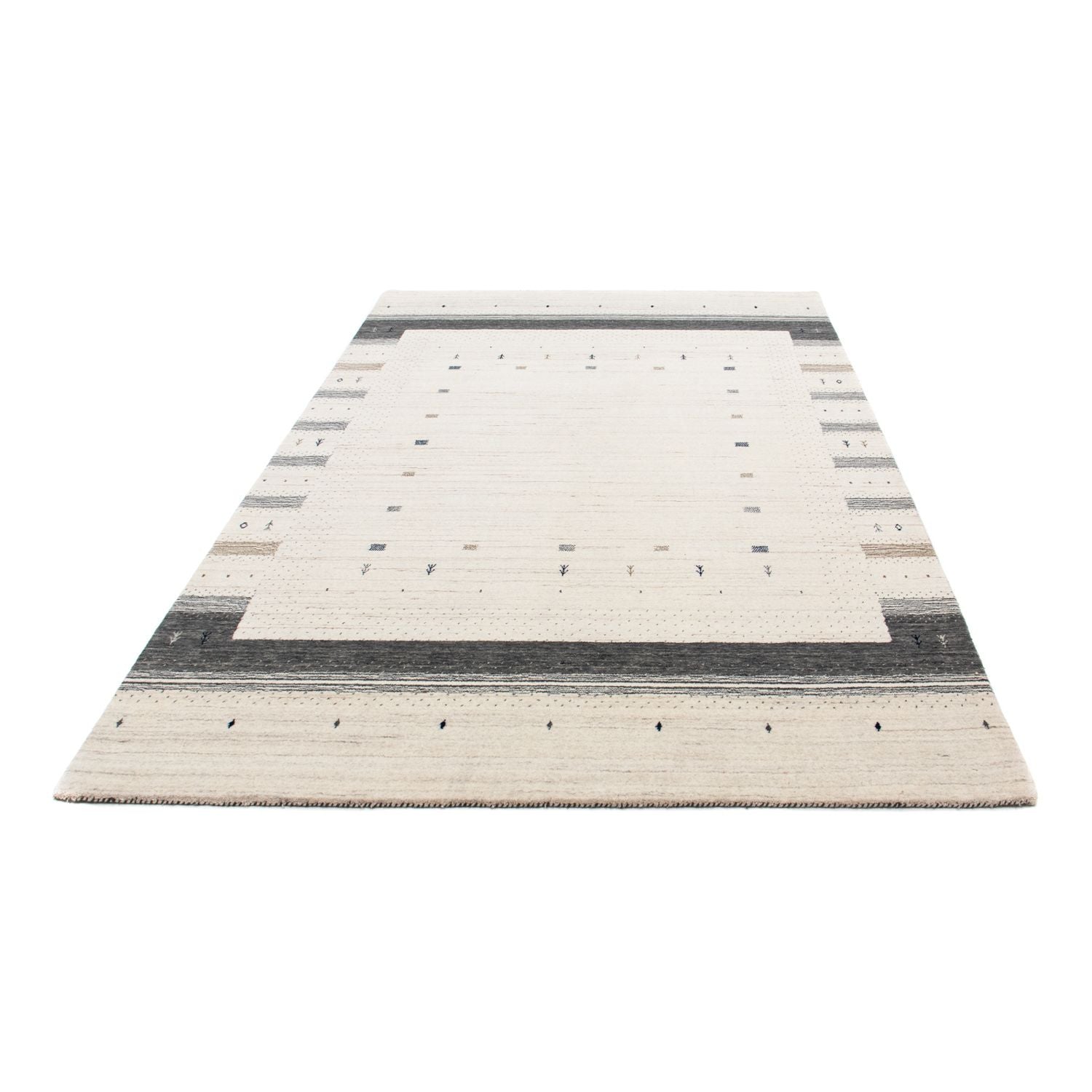 Tapis Gabbeh - Loribaft Persan - 245 x 169 cm - beige
