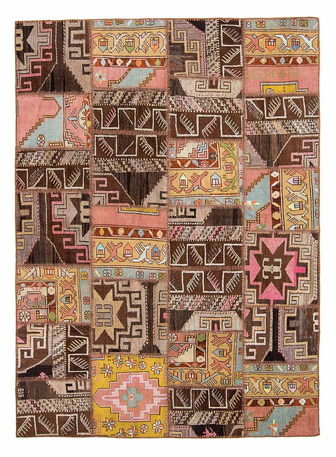 Tapis patchwork - 241 x 173 cm - multicolore