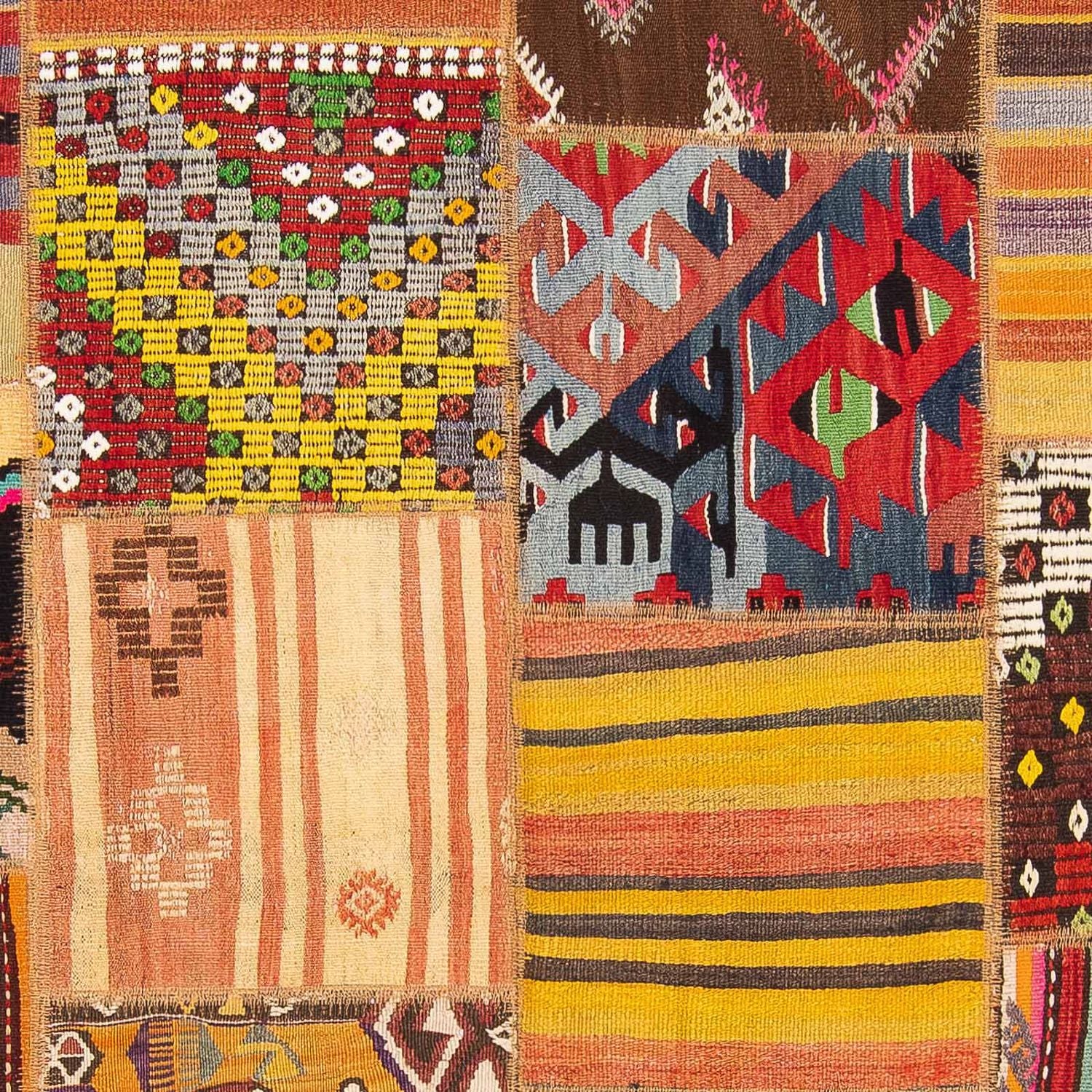 Tapis patchwork - 239 x 169 cm - multicolore
