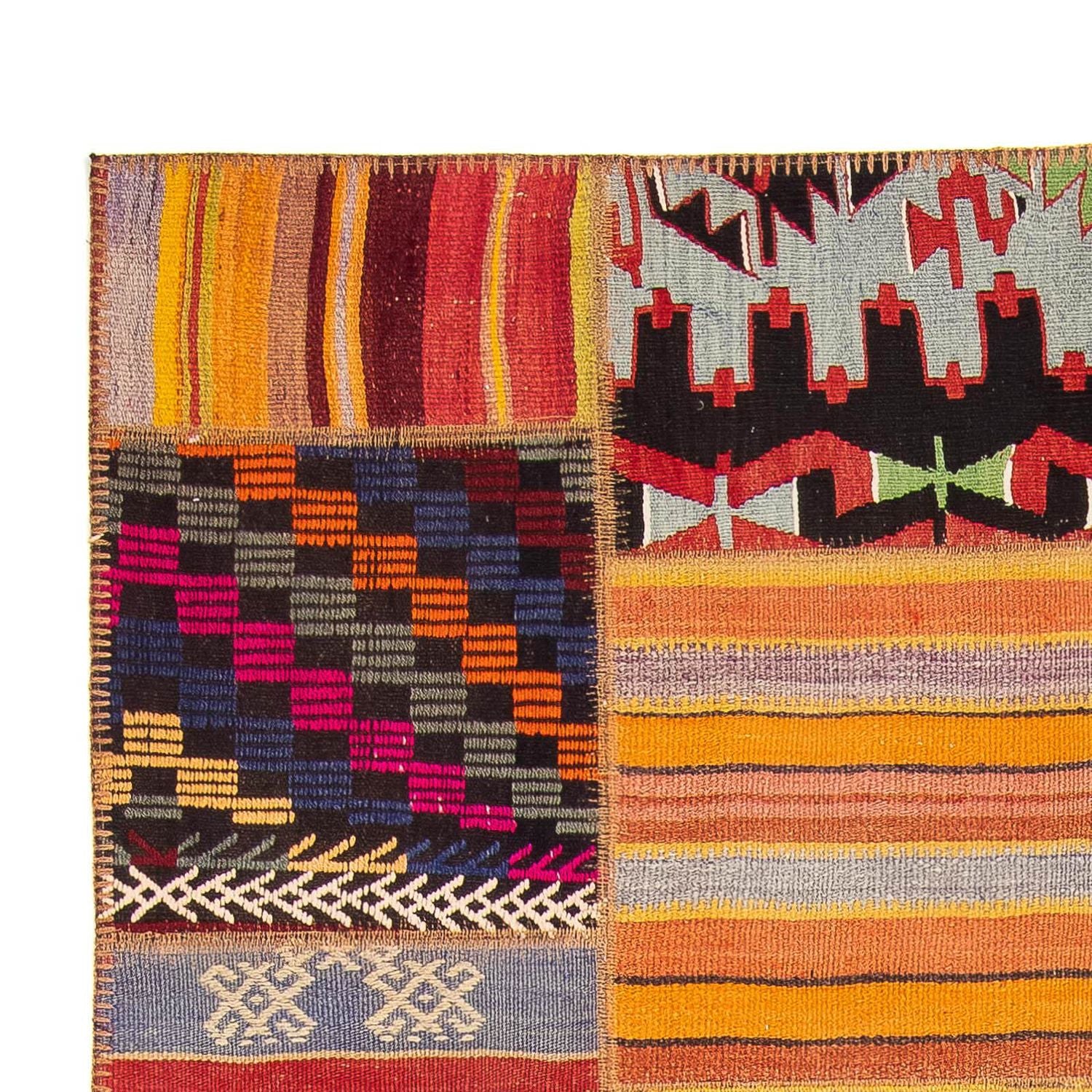 Tapis patchwork - 239 x 169 cm - multicolore