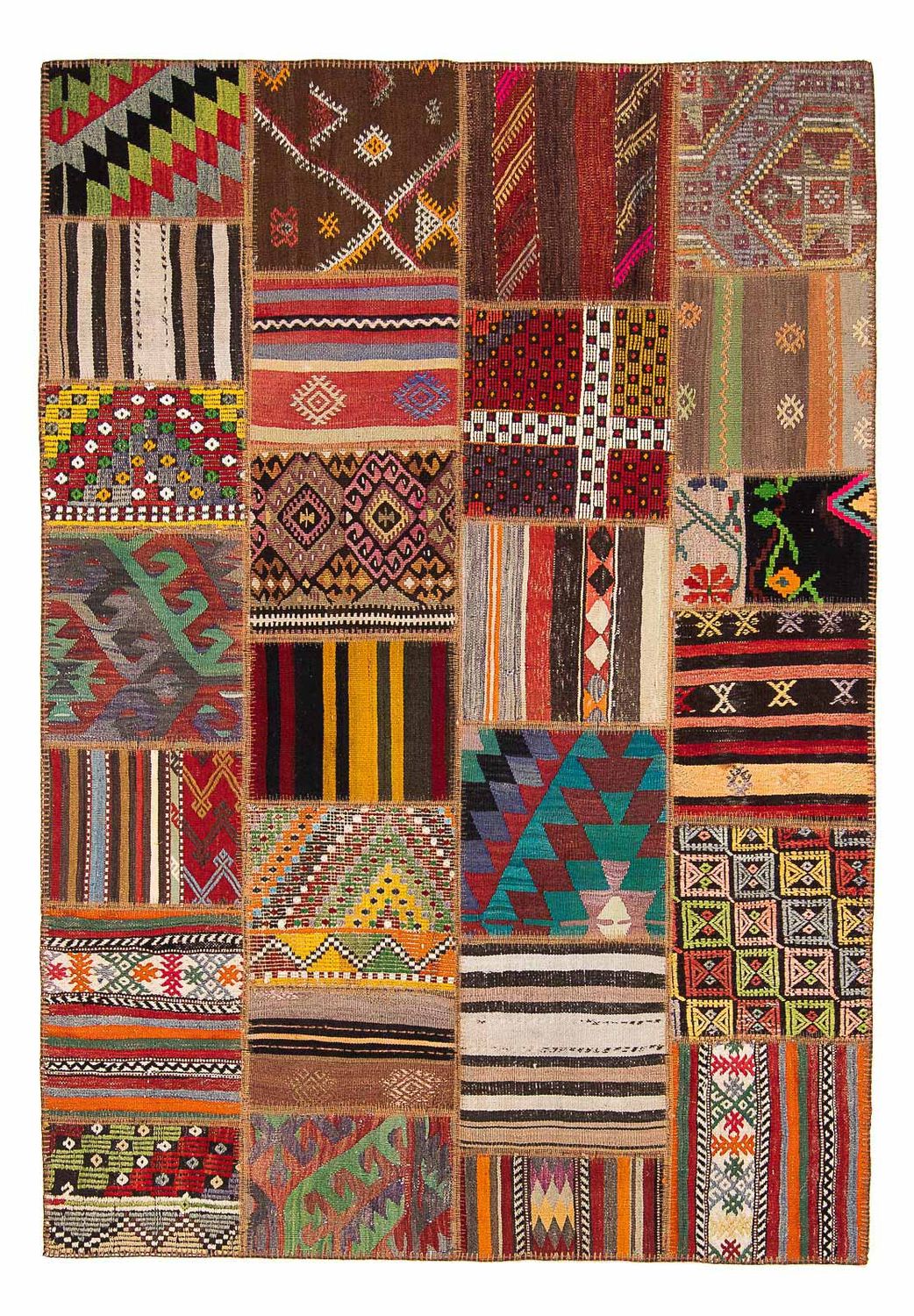 Tapis patchwork - 240 x 170 cm - multicolore