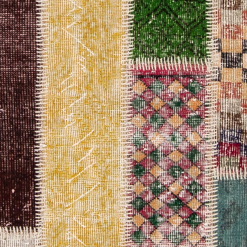 Tapis de couloir Tapis patchwork - 202 x 80 cm - multicolore