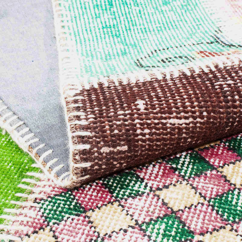 Tapis de couloir Tapis patchwork - 203 x 90 cm - multicolore
