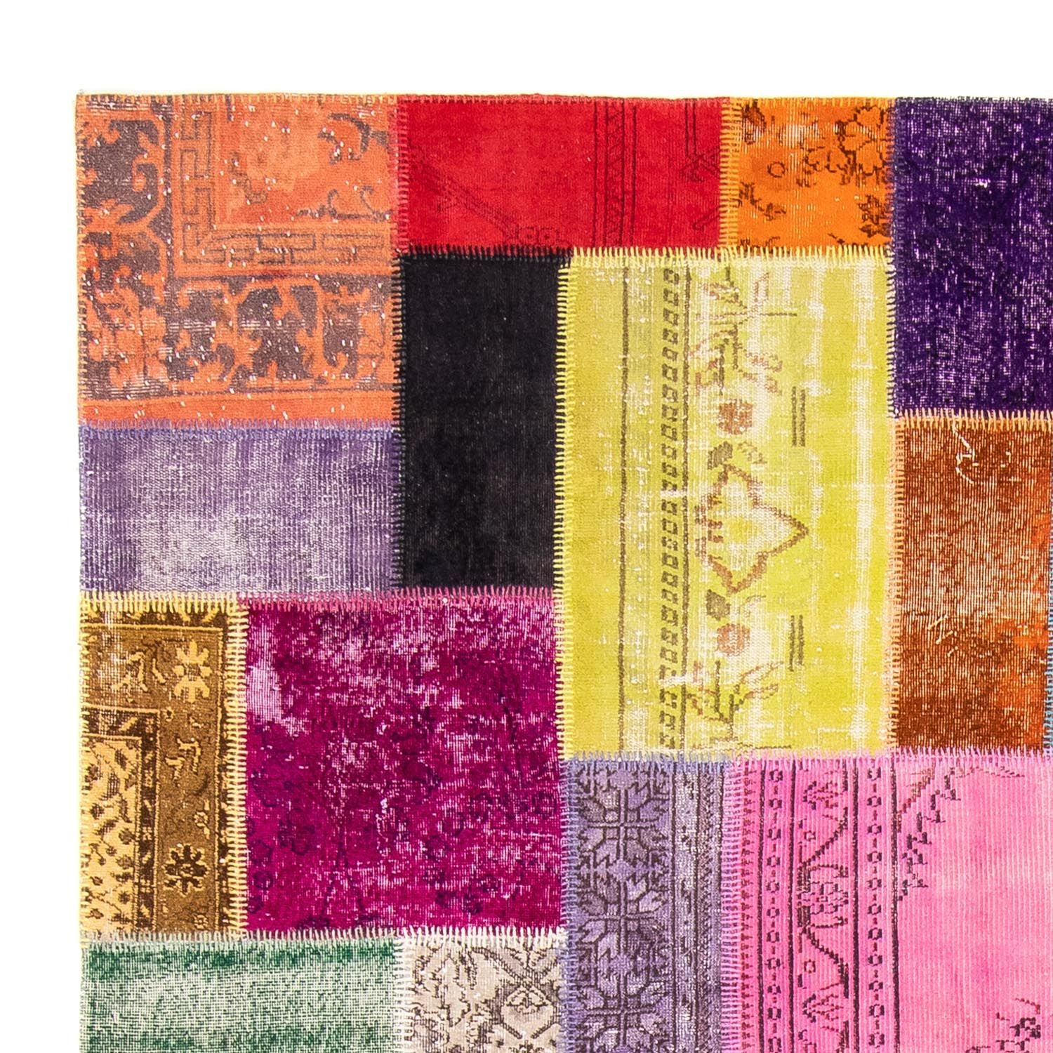 Tapis patchwork - 365 x 275 cm - multicolore