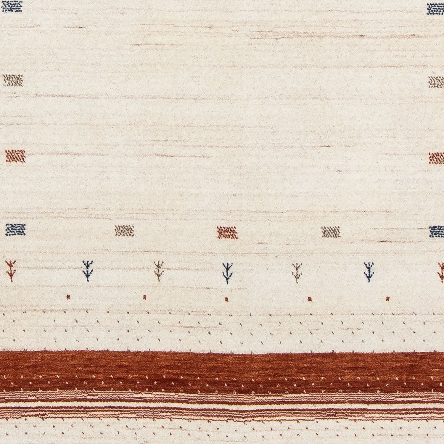 Tapis Gabbeh - Loribaft Persan - 201 x 146 cm - beige