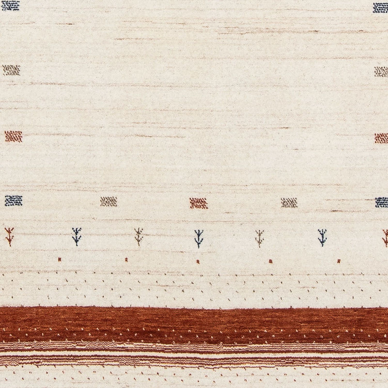 Tapis Gabbeh - Loribaft Persan - 201 x 146 cm - beige