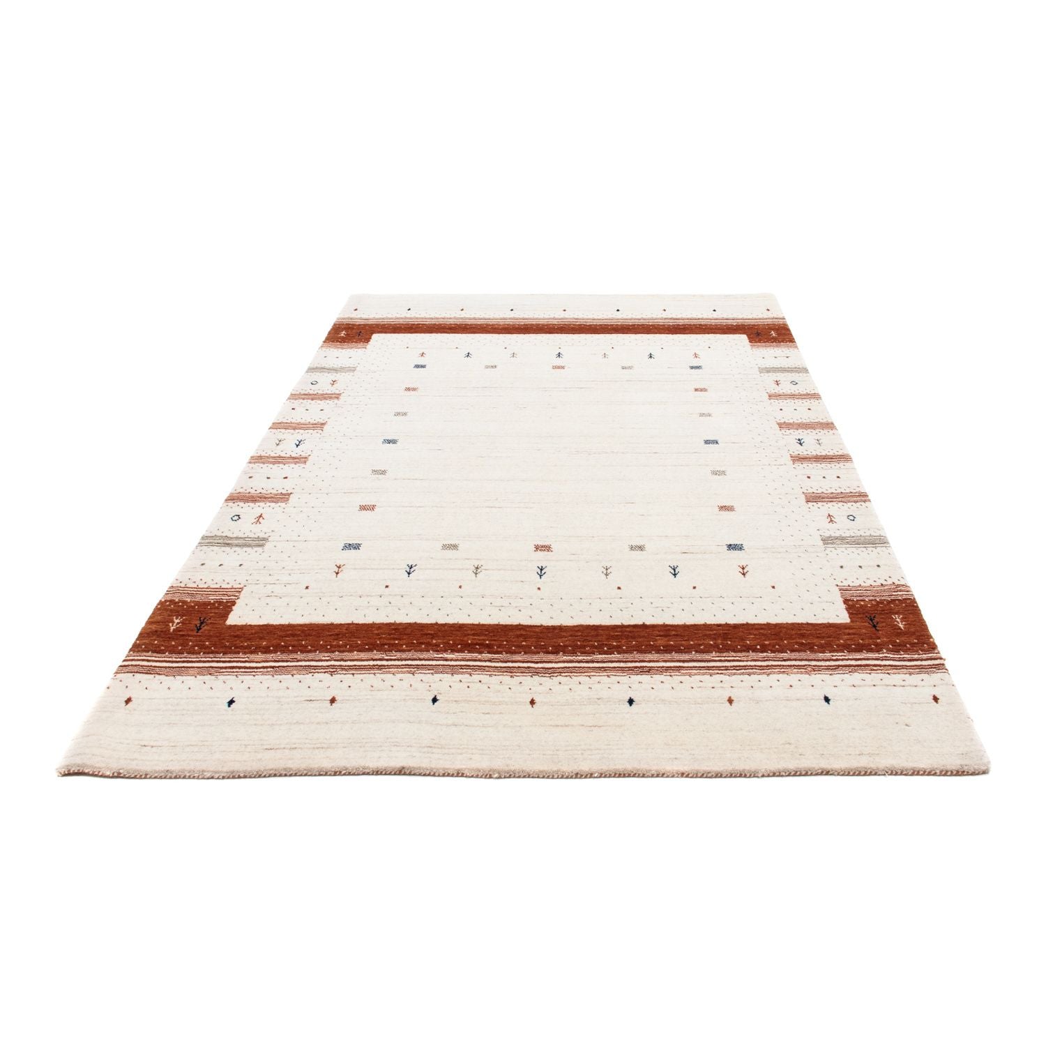 Tapis Gabbeh - Loribaft Persan - 201 x 146 cm - beige