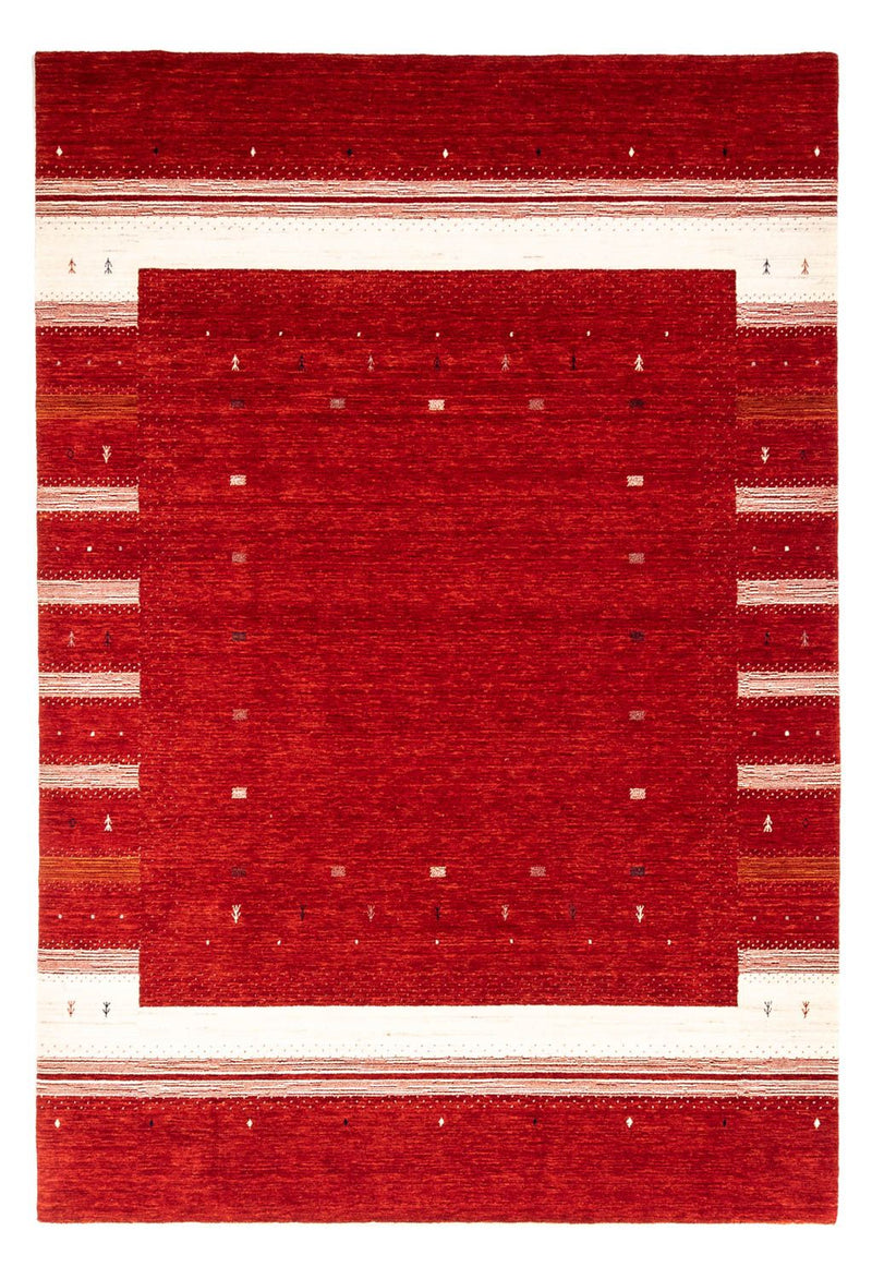 Tapis Gabbeh - Loribaft Persan - 303 x 207 cm - rouge
