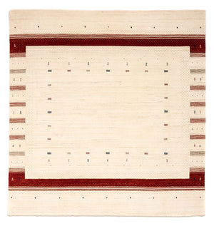 Tapis Gabbeh - Loribaft Persan carré  - 255 x 255 cm - beige