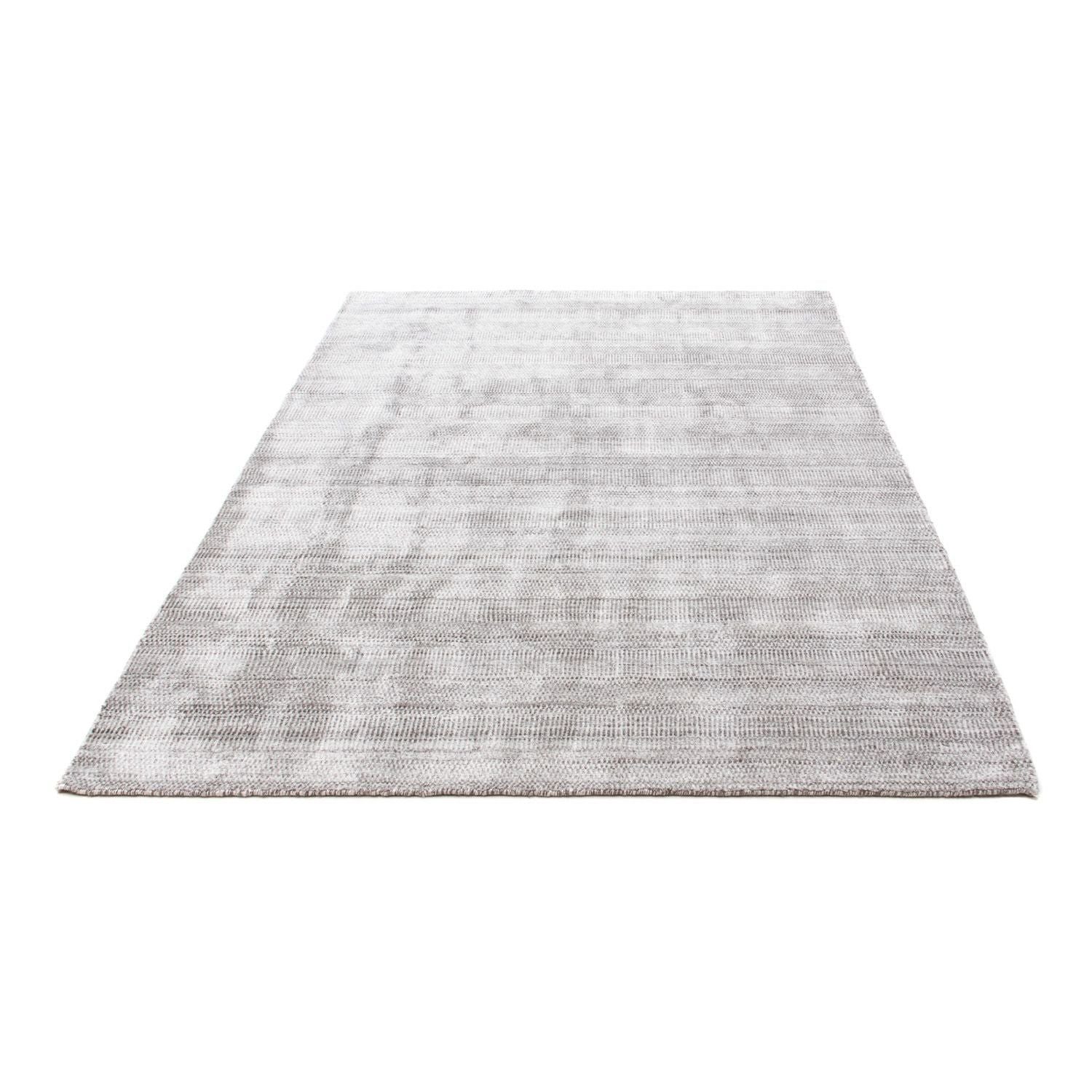 Tapis design - 202 x 143 cm - argent