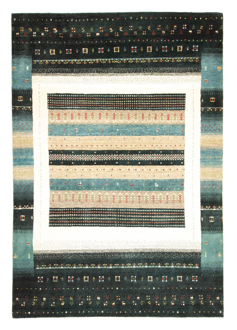 Tapis Gabbeh - Loribaft Persan - 238 x 170 cm - multicolore