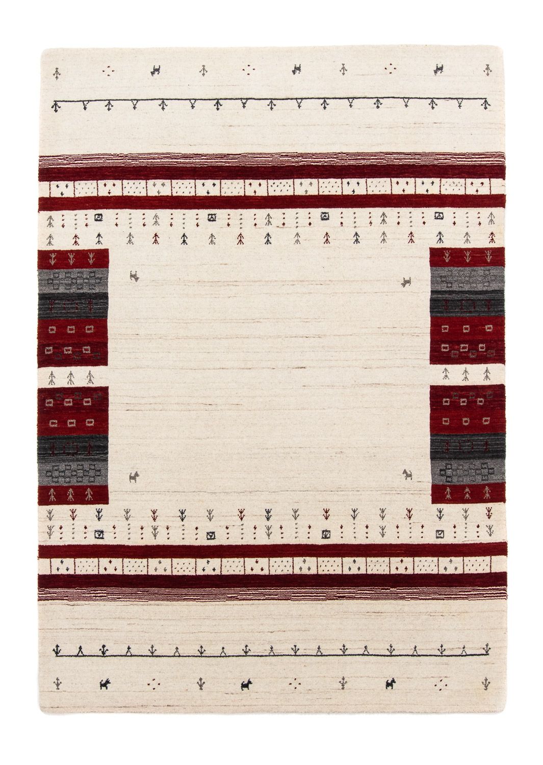 Tapis Gabbeh - Loribaft Persan - 200 x 143 cm - beige