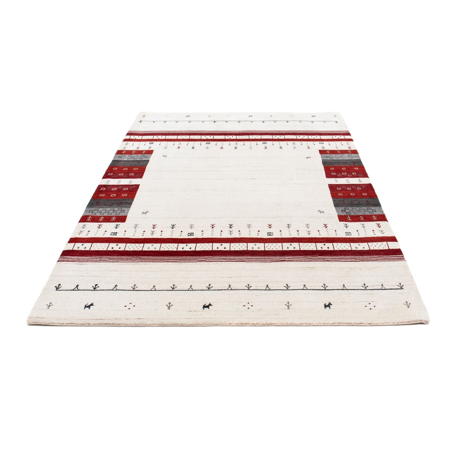 Tapis Gabbeh - Loribaft Persan - 200 x 143 cm - beige