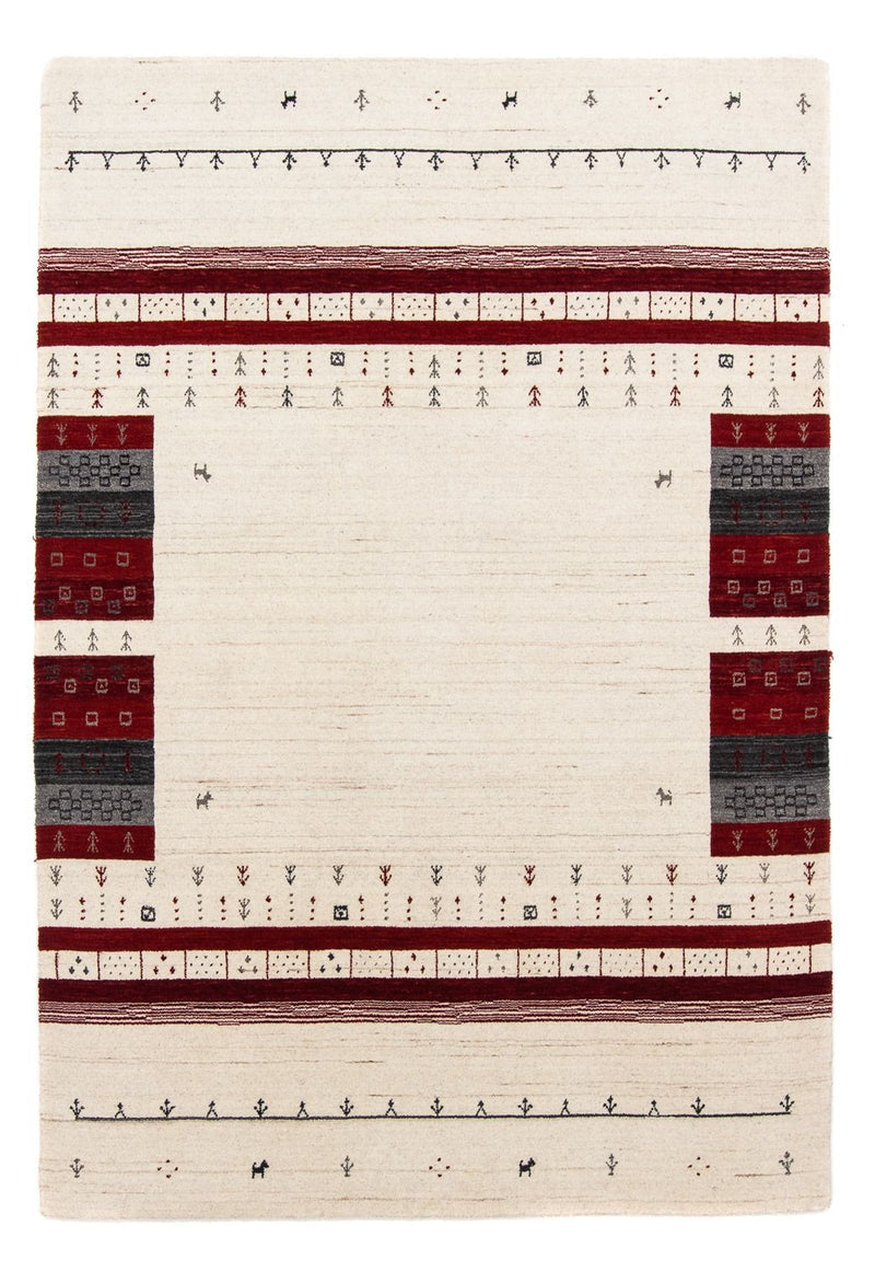 Tapis Gabbeh - Loribaft Persan - 201 x 140 cm - beige