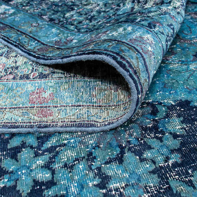 Tapis vintage - 333 x 258 cm - bleu