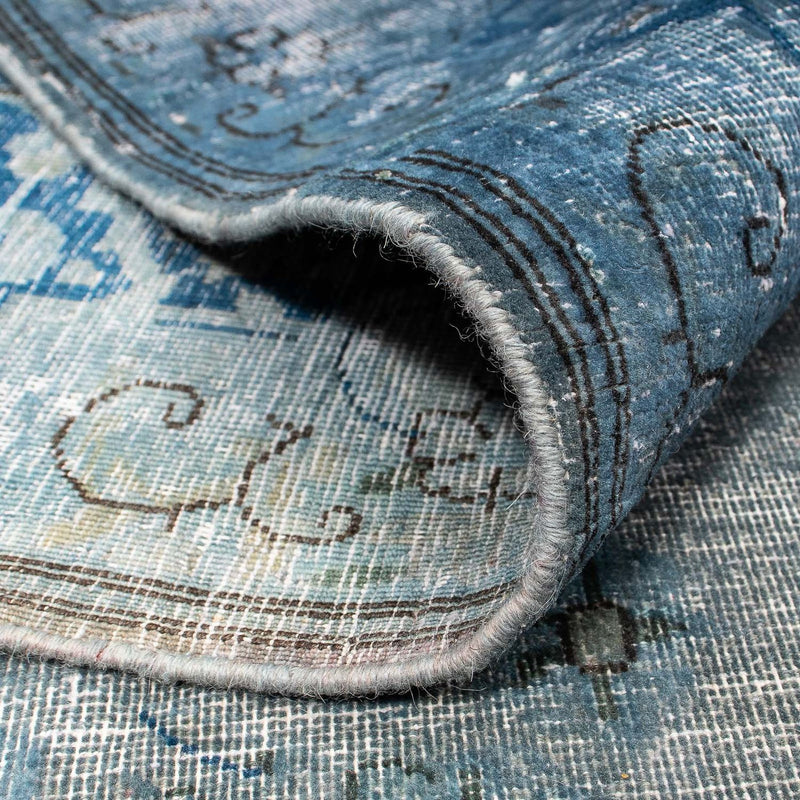 Tapis vintage - 386 x 290 cm - bleu foncé