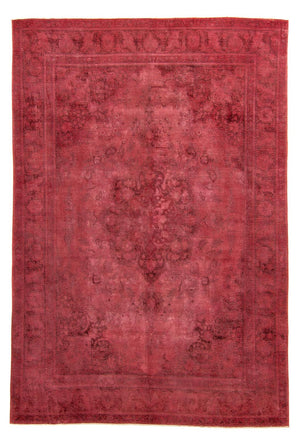 Tapis vintage - 383 x 285 cm - rouge foncé