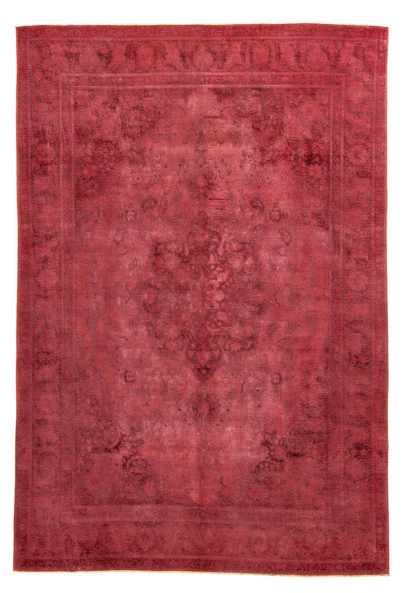 Tapis vintage - 383 x 285 cm - rouge foncé