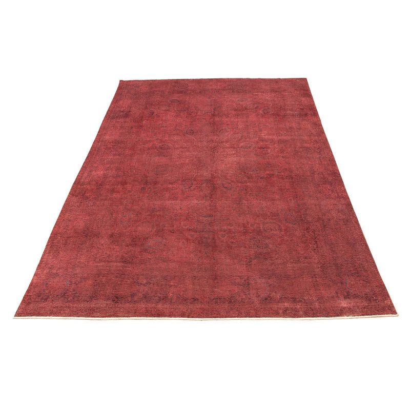 Tapis vintage - 393 x 285 cm - rouge foncé