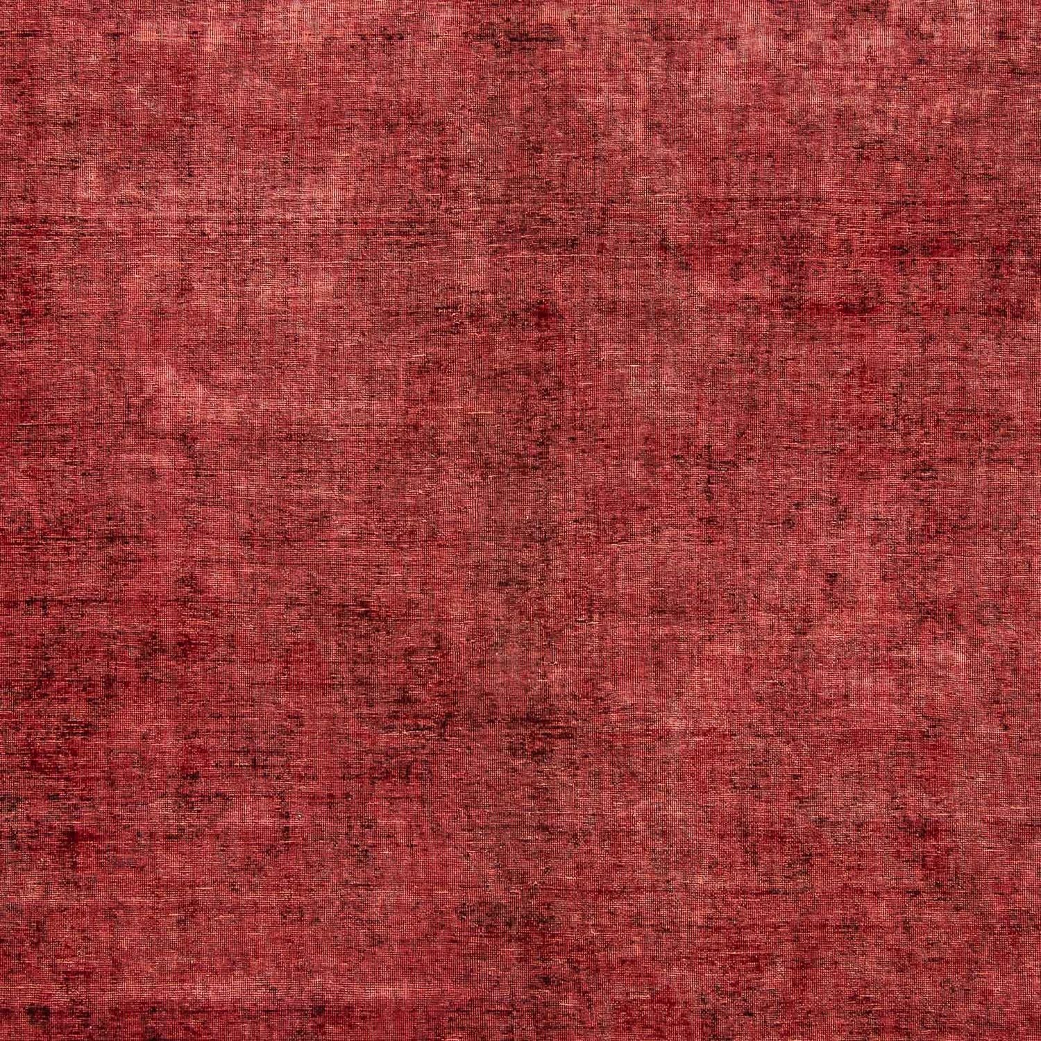 Tapis vintage - 401 x 302 cm - rouge foncé
