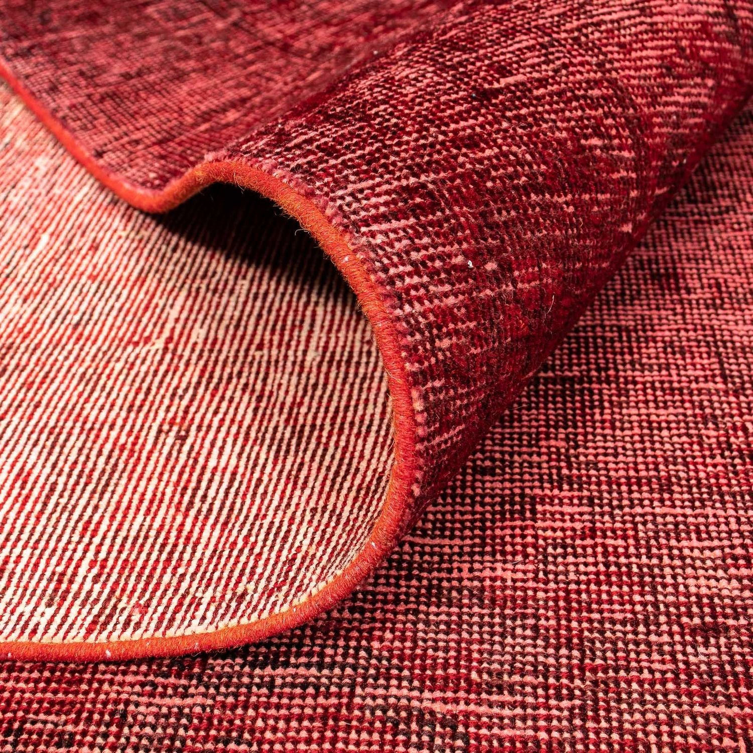 Tapis vintage - 401 x 302 cm - rouge foncé