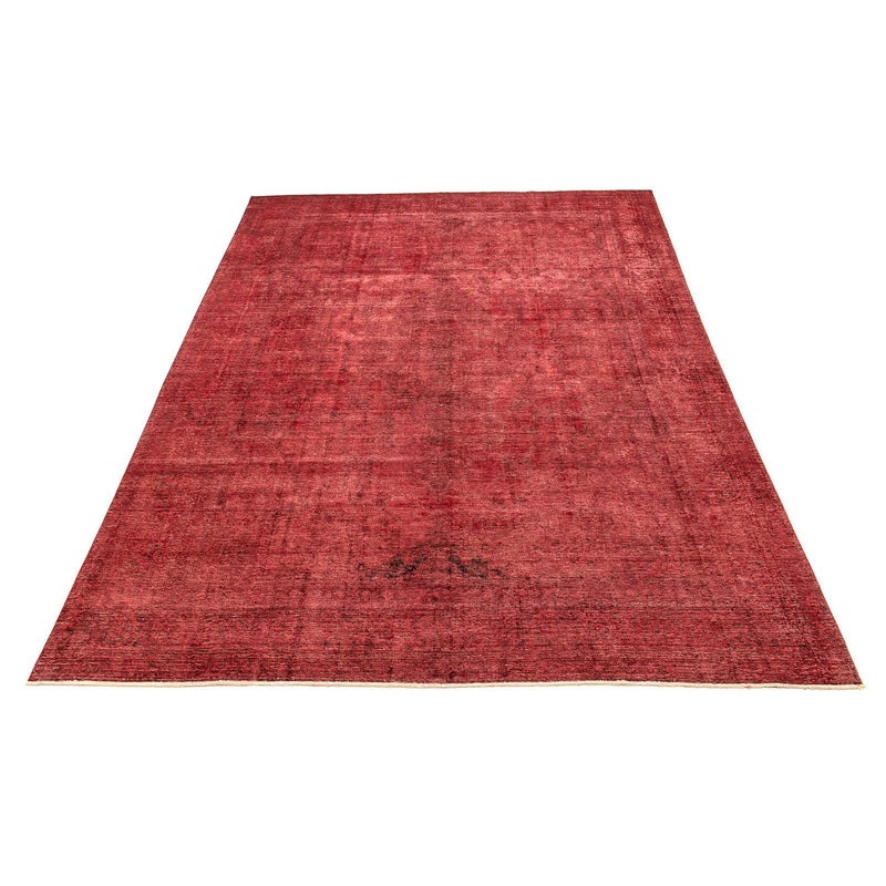 Tapis vintage - 401 x 302 cm - rouge foncé
