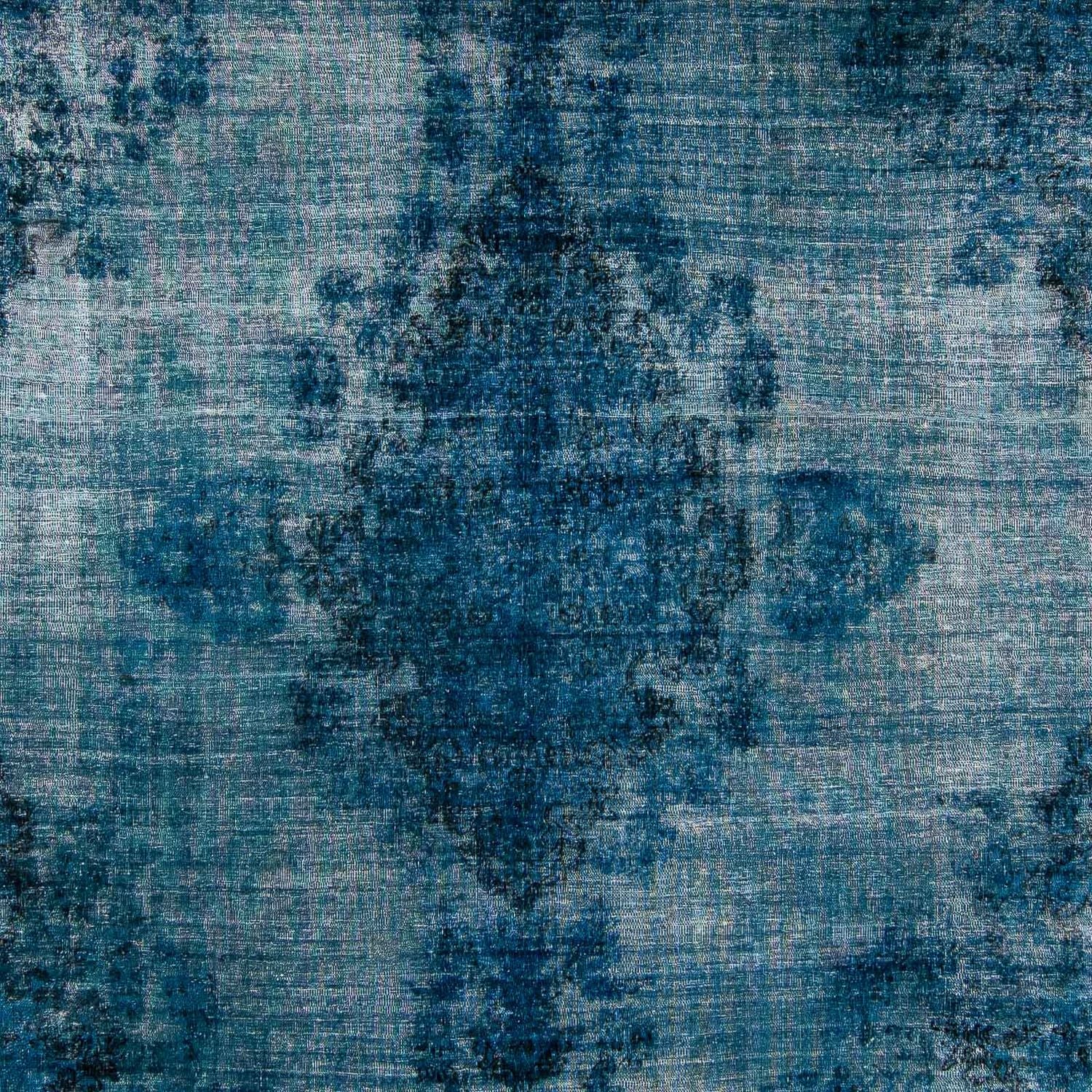 Tapis vintage - 378 x 295 cm - bleu foncé