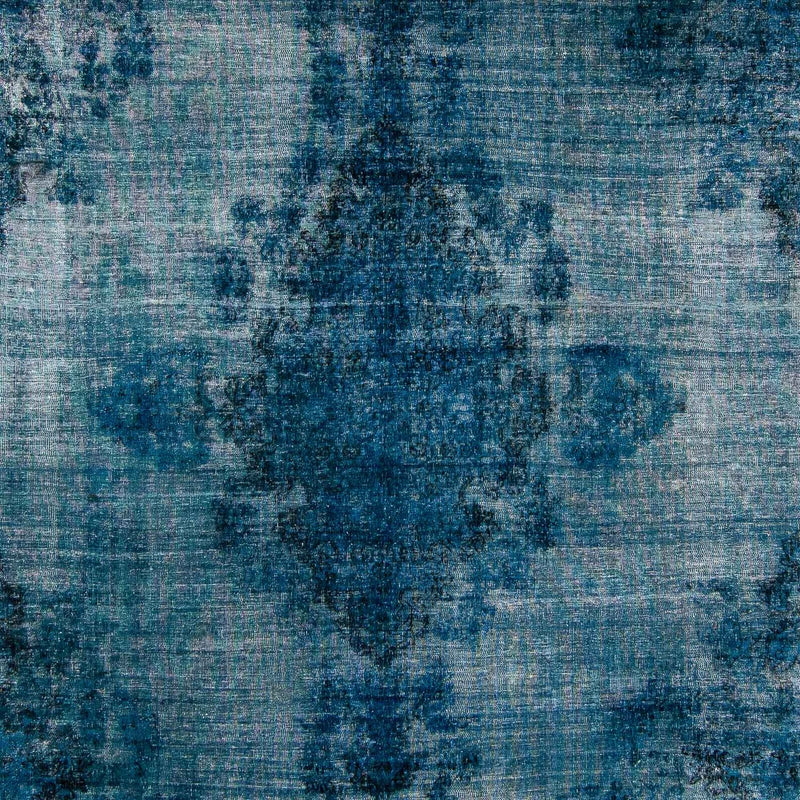 Tapis vintage - 378 x 295 cm - bleu foncé