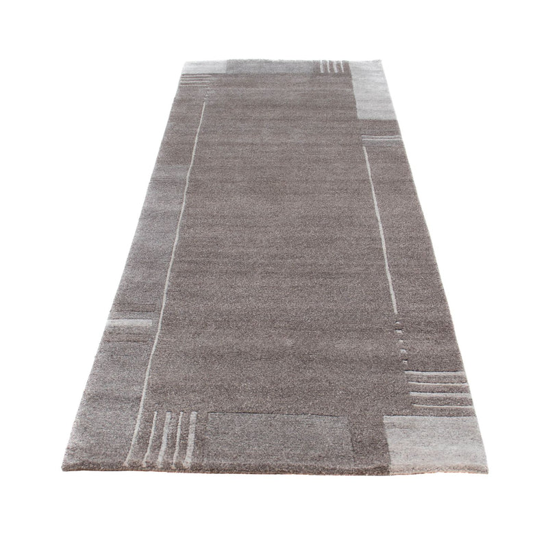 Tapis de couloir Tapis Népalais - 250 x 80 cm - gris