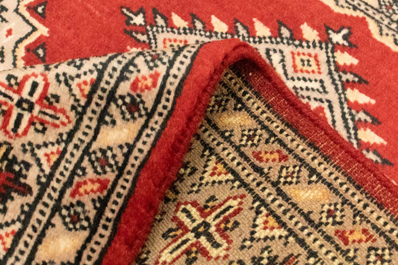 Tapis afghan - Boukhara - 127 x 77 cm - rouge