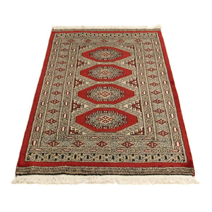 Tapis afghan - Boukhara - 124 x 79 cm - rouge
